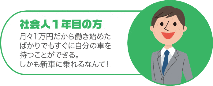 社会人1年目の方